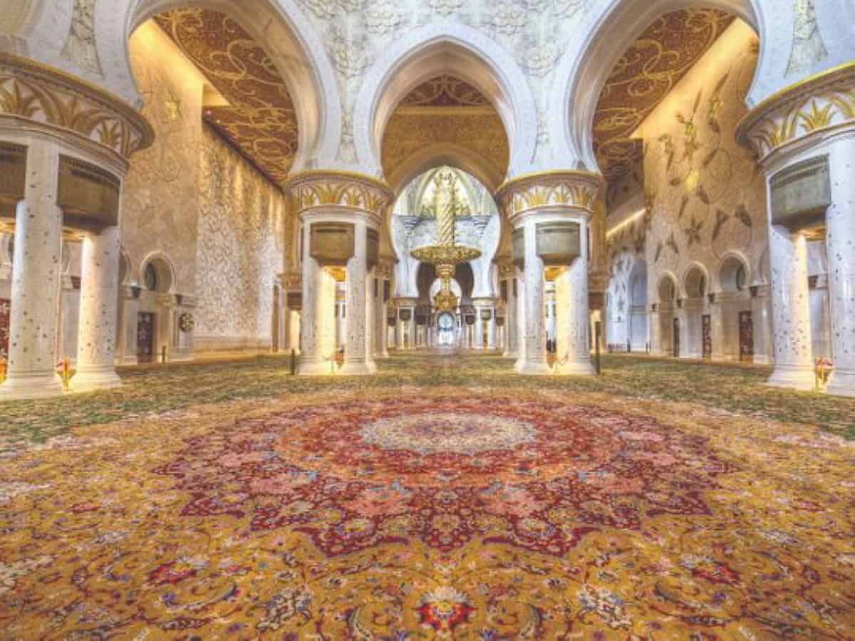 UAE's Sheikh Zayed Grand Mosque has the largest carpet