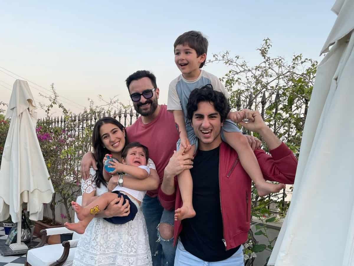 Sara Ali Khan shares pics from Jeh's 1st birthday celebration