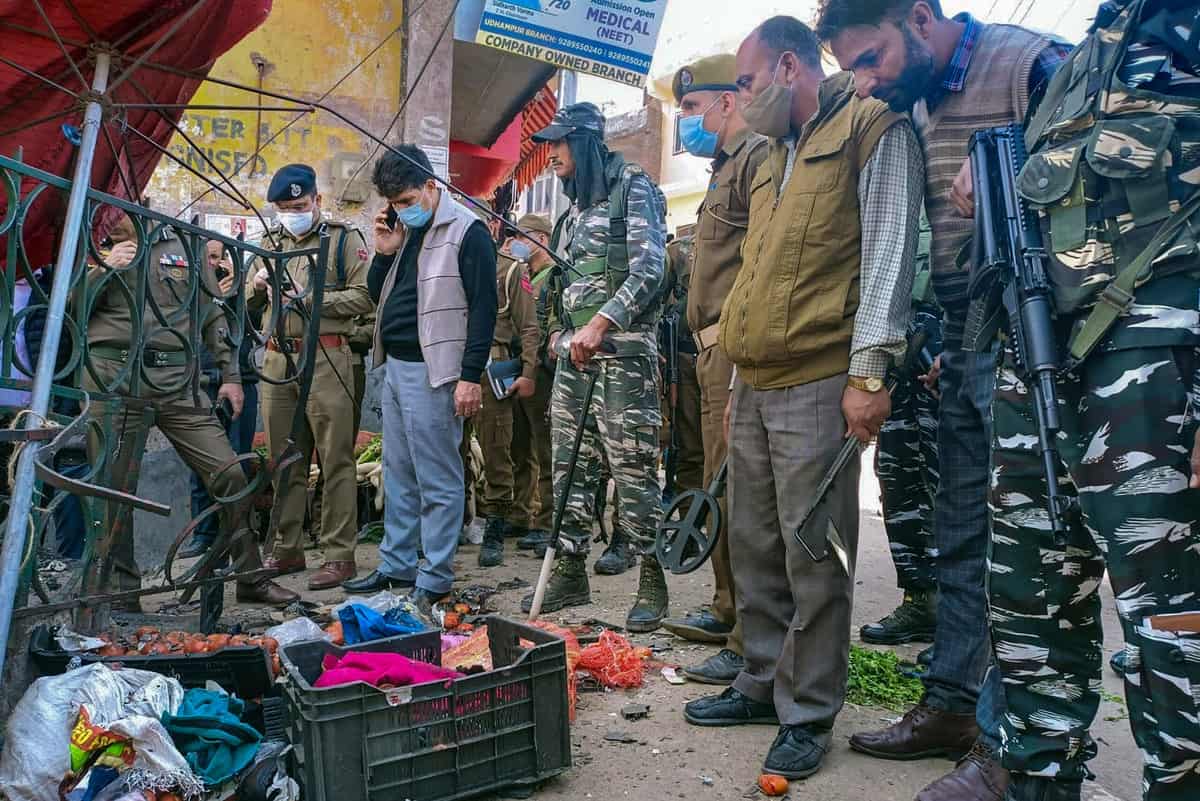 Photos: Explosion in Udhampur