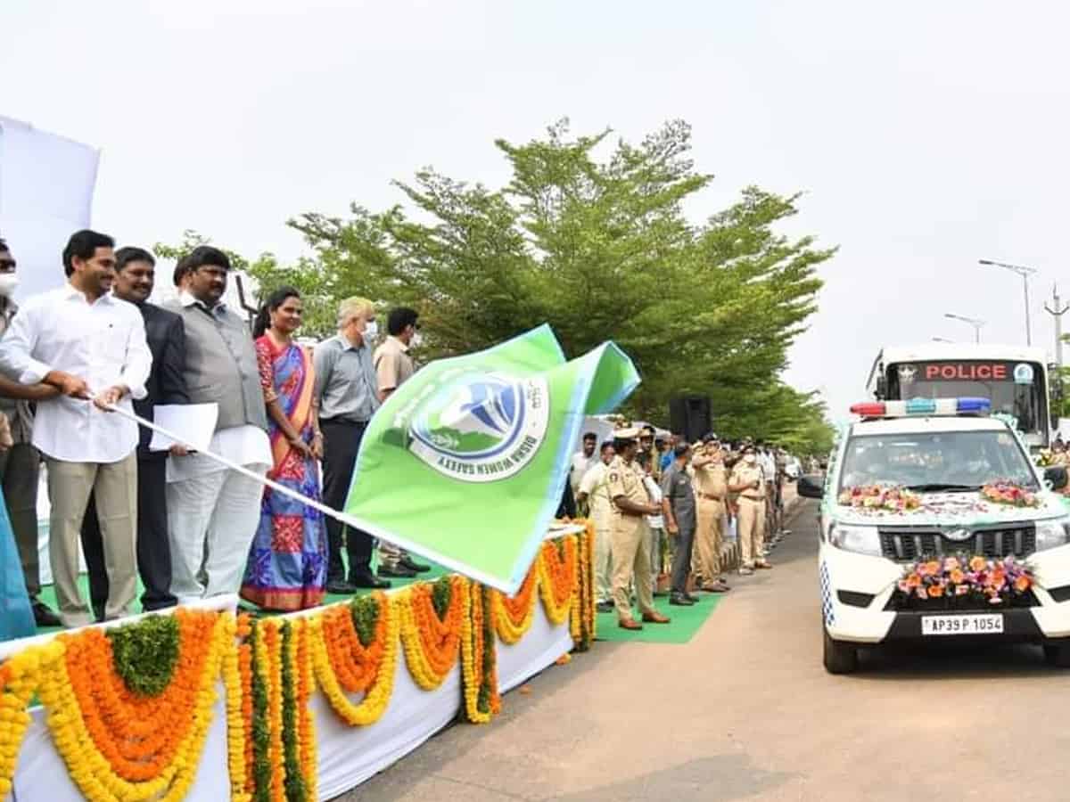 Women safety: Andhra CM flags off 163 DISHA patrolling vehicles