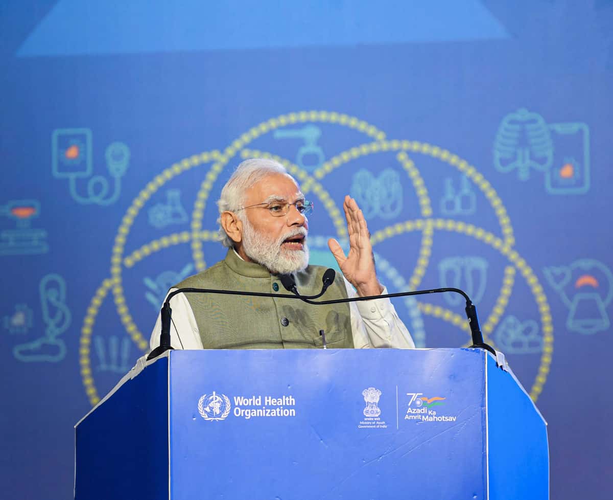 Prime Minister Modi at WHO GCTM inauguration in Jamnagar