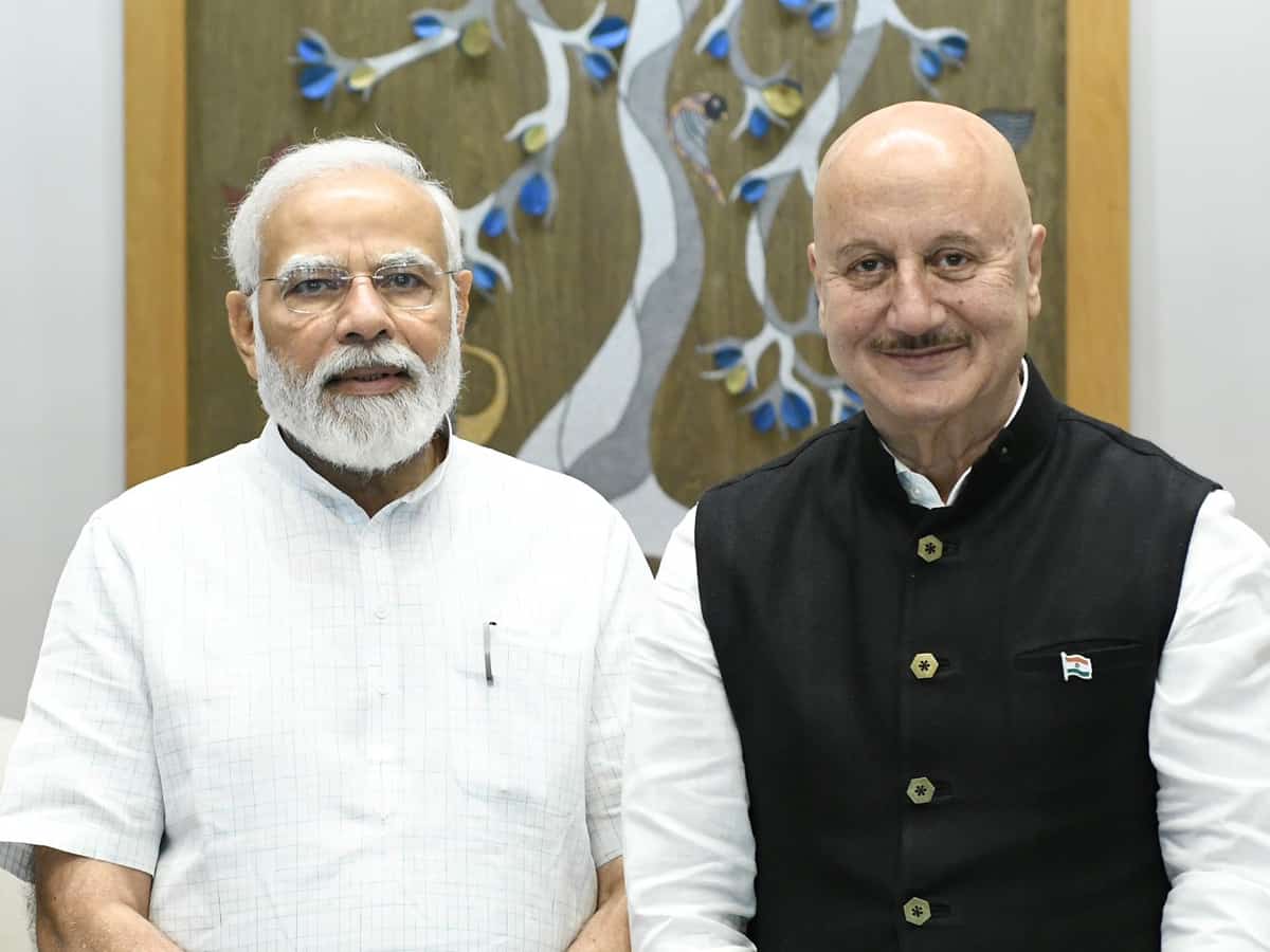 Anupam Kher meets PM Modi, shares social media post in his praise