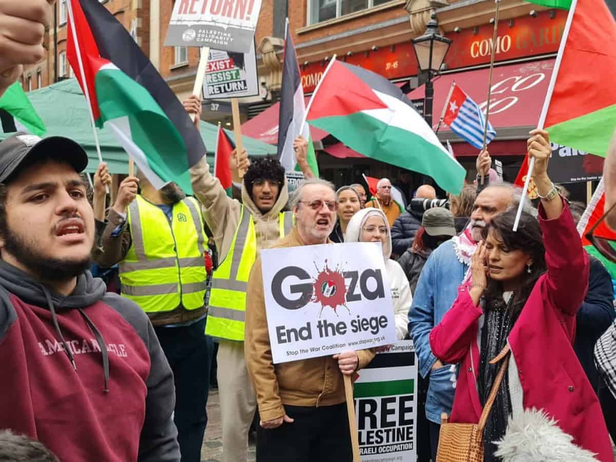 Demonstration in London in solidarity with Al Aqsa Mosque