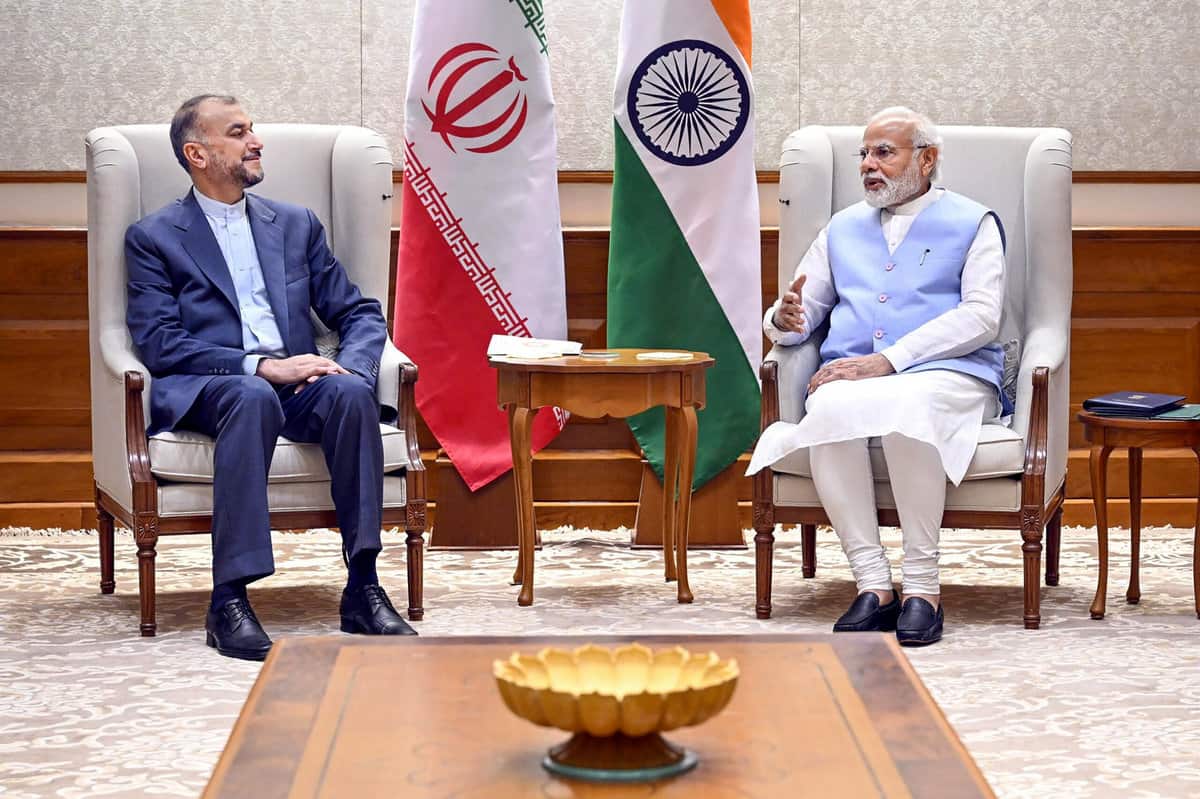 Iran's Foreign Minister Hossein Amir-Abdollahian in India