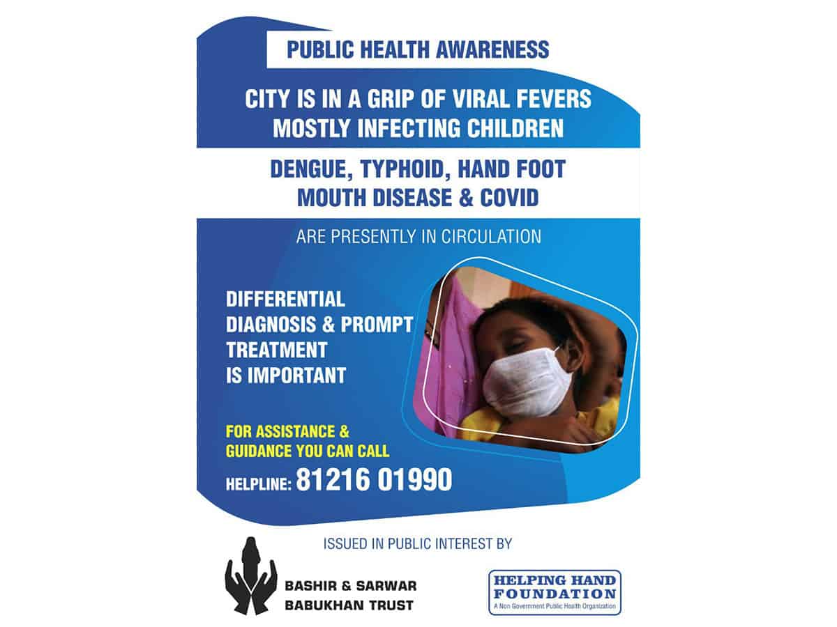 Hyderabad: Helping hand Foundation conducts fever Survey