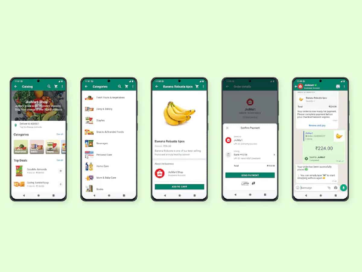 Meta, Jio Platforms allow users to shop from JioMart via WhatsApp
