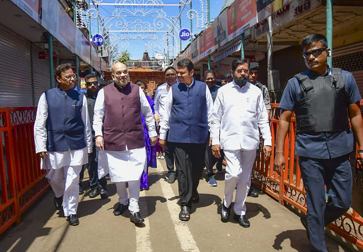 Amit shah in Mumbai