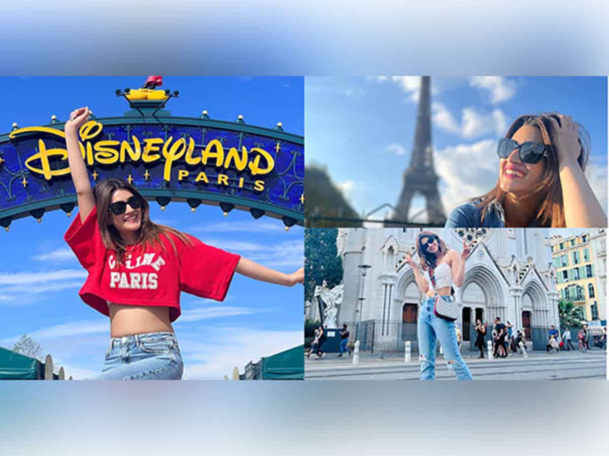 "Bonjour" says Kriti Sanon as she drops pictures from her French family vacation