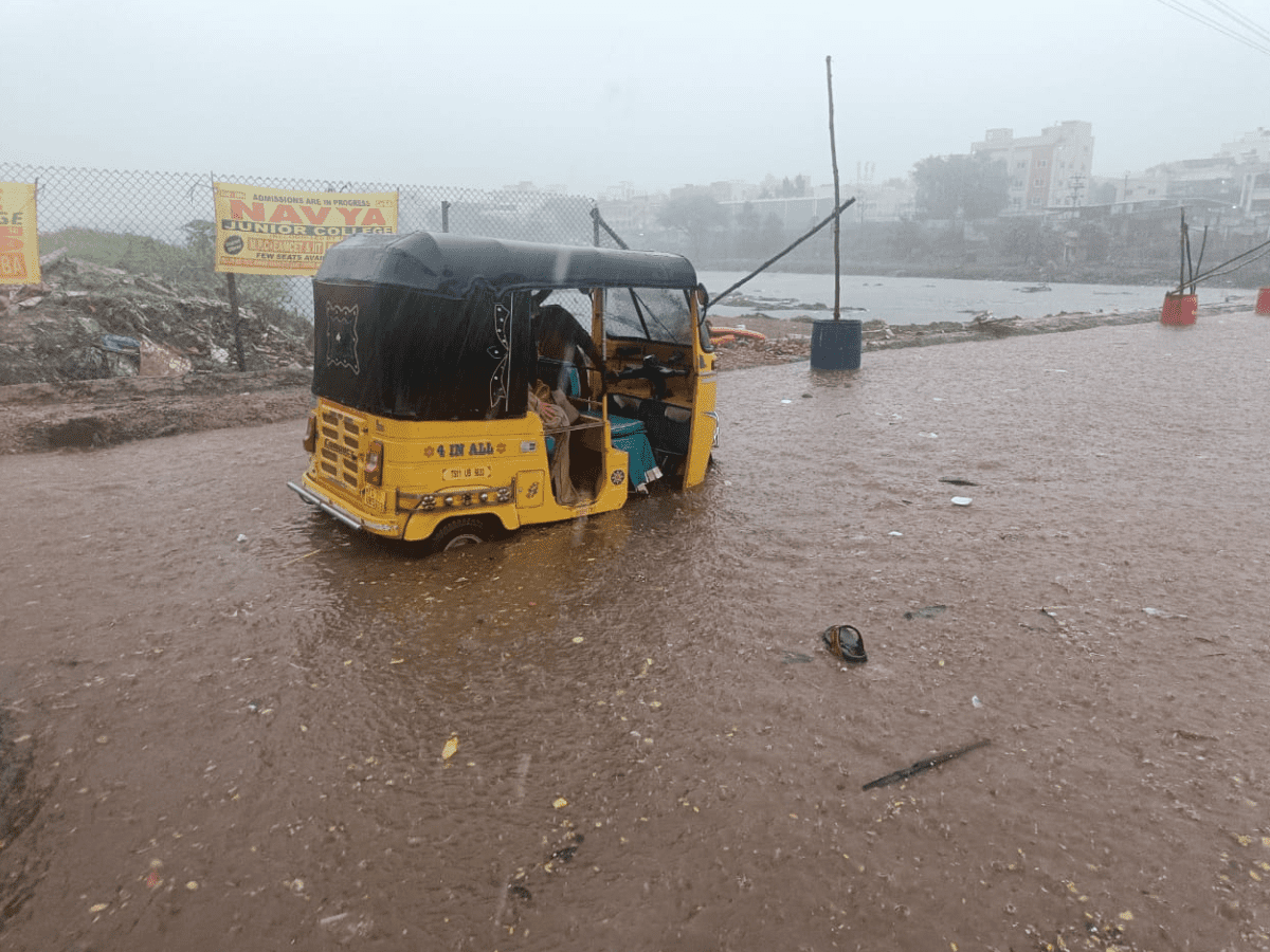 Water logged in the city