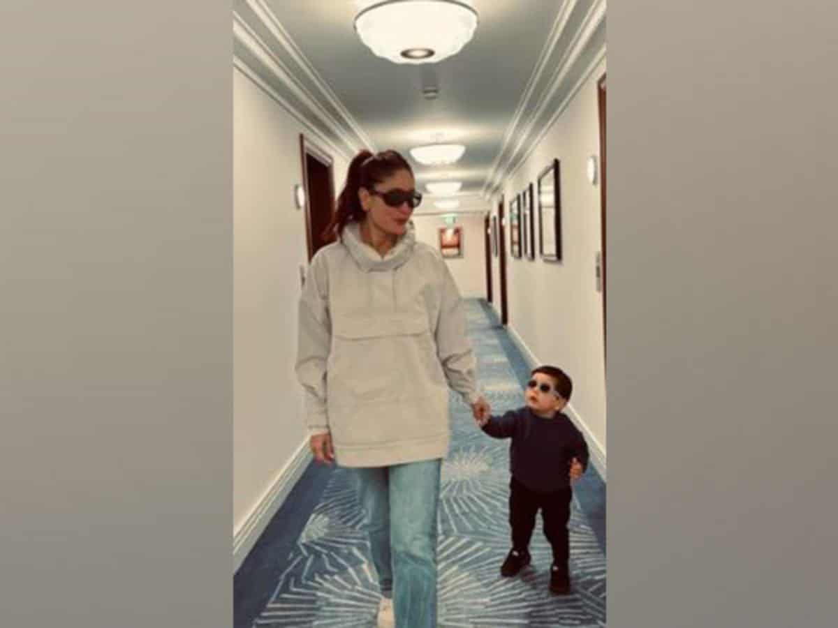 Kareena Kapoor "off to work" with son Jeh Ali Khan in style