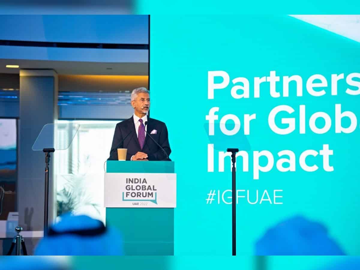 Jaishankar inaugurates India Global Forum 2022 in UAE