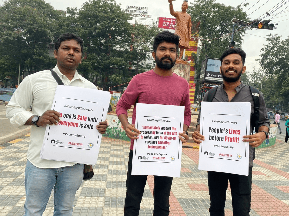 Hyderabad NGO launches campaign against vaccine apartheid