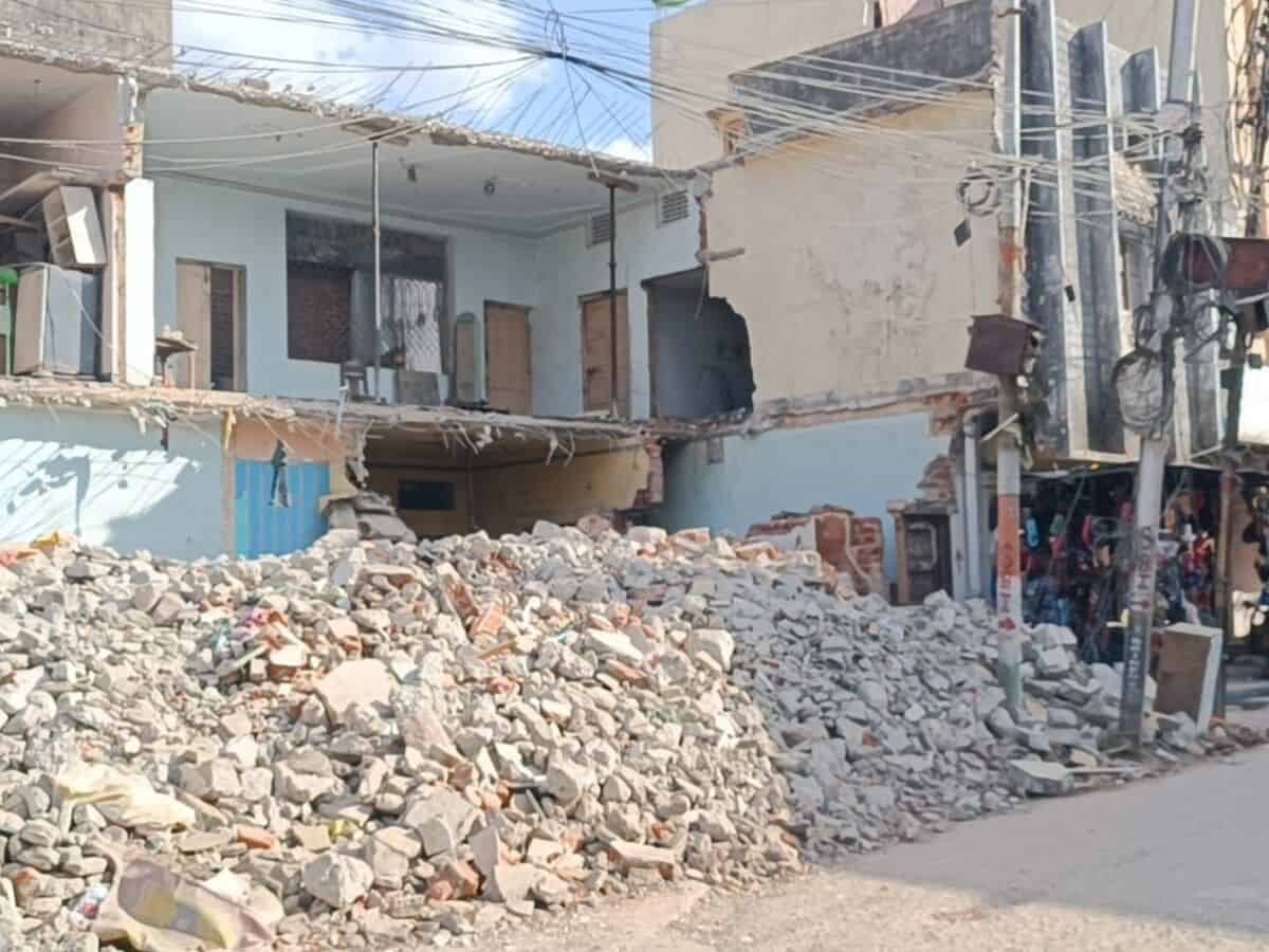 Road widening in Hyderabad