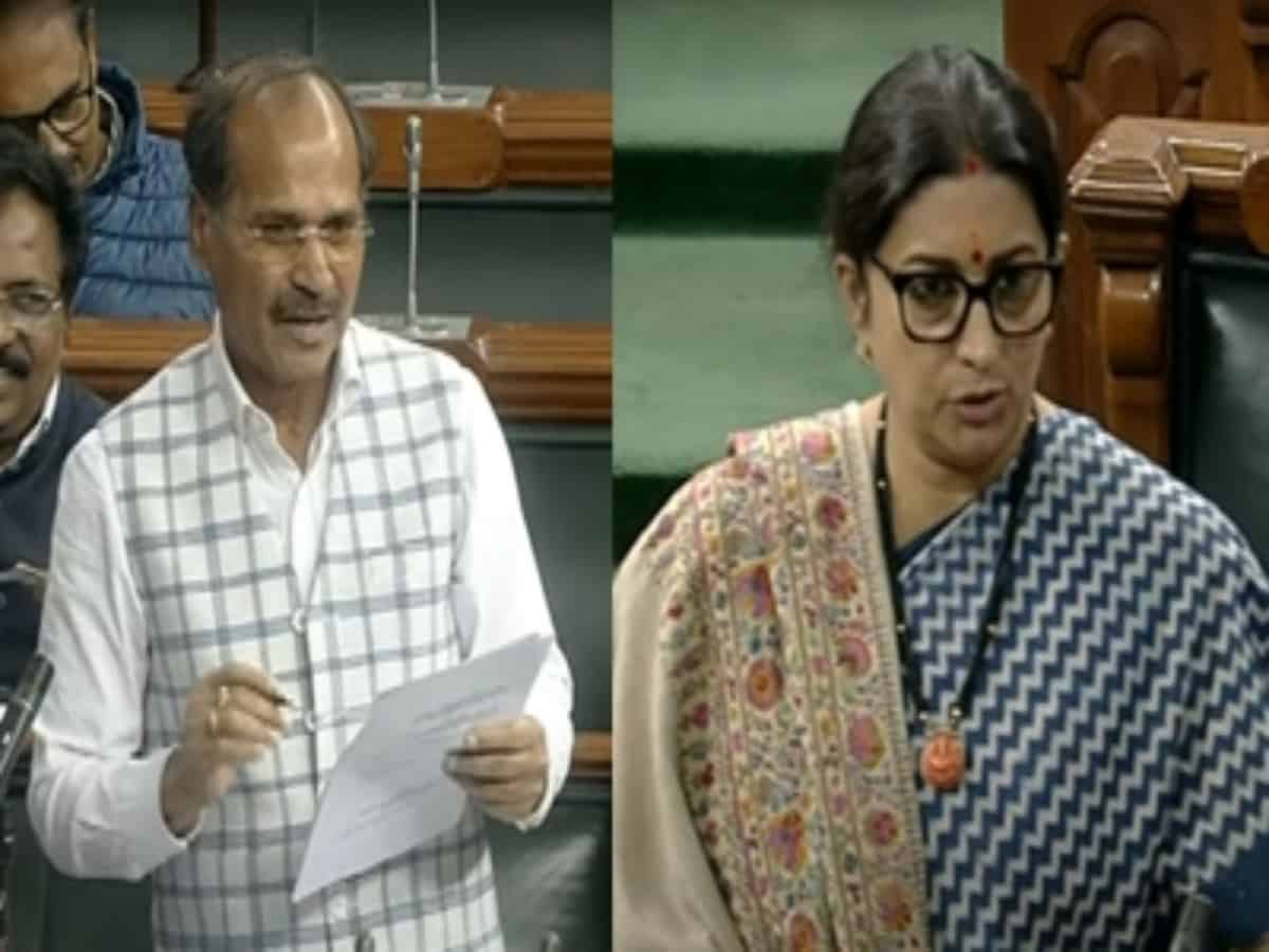 Smriti Irani, Adhir Ranjan Chowdhury spar in LS over 'gentleman' remark