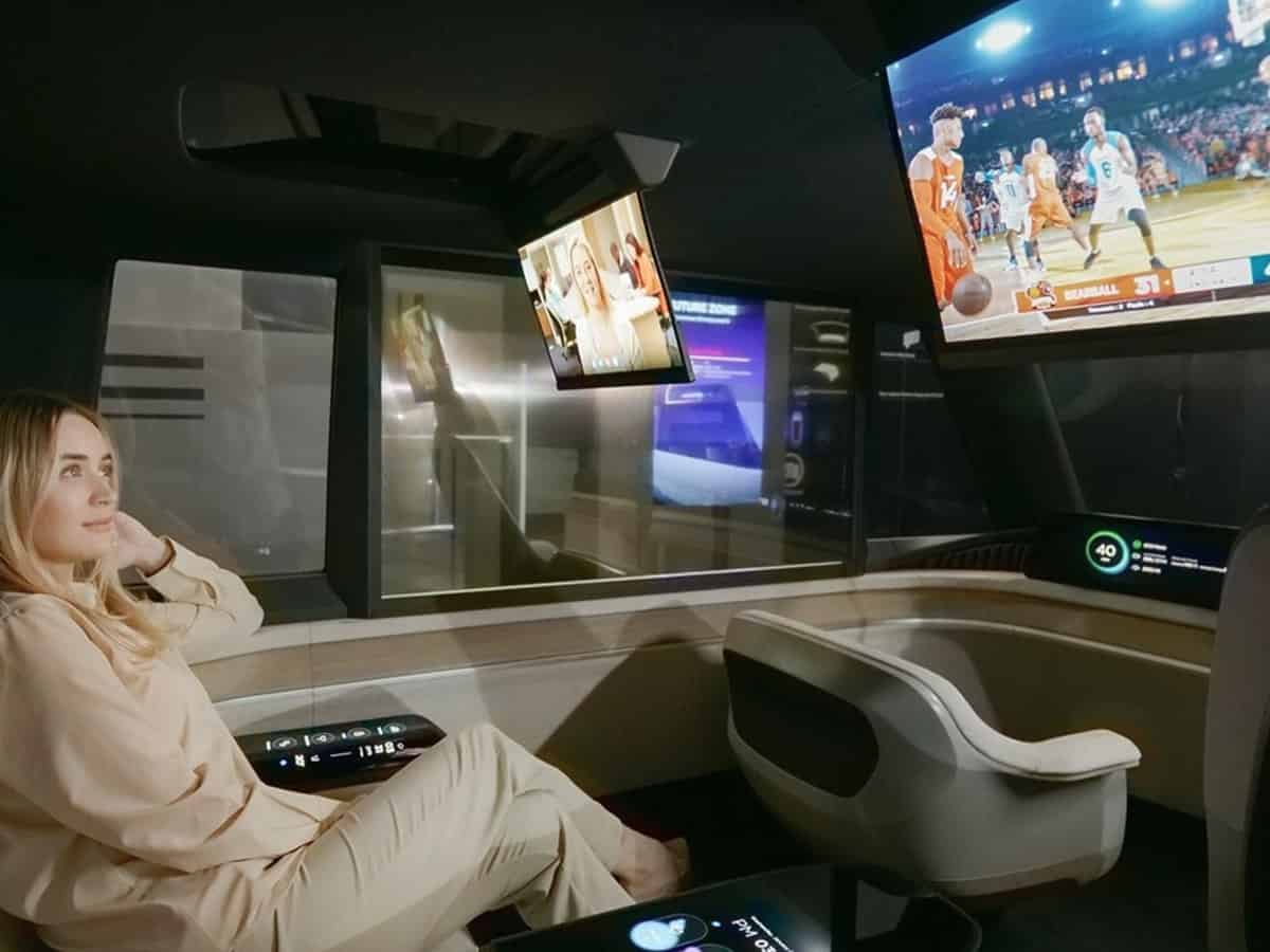 LG Display showcases 1st autonomous concept car with futuristic displays