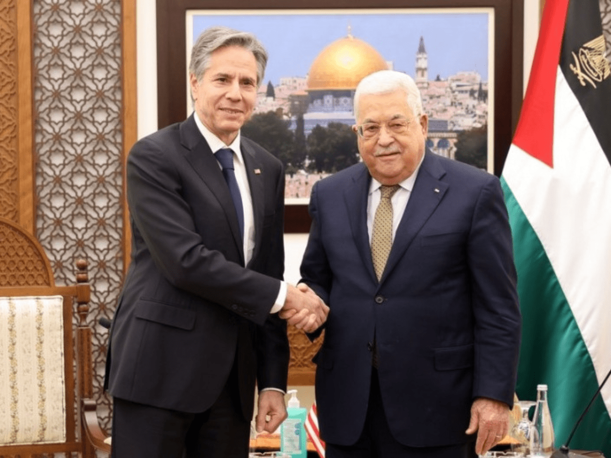Palestinian president calls on Blinken to urge Israel to stop unilateral measures in West Bank