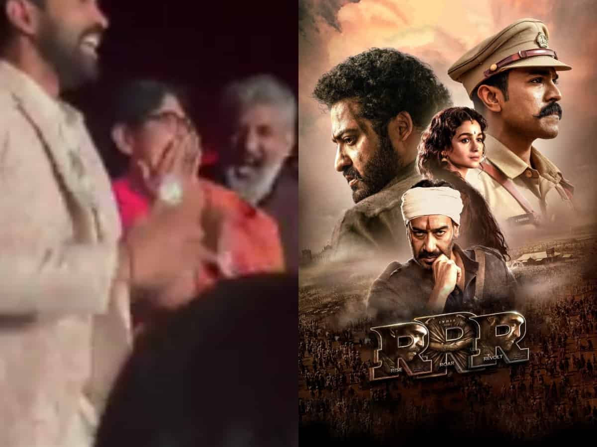 Oscars 2023: Rajamouli screams, hugs wife as 'Naatu Naatu' wins