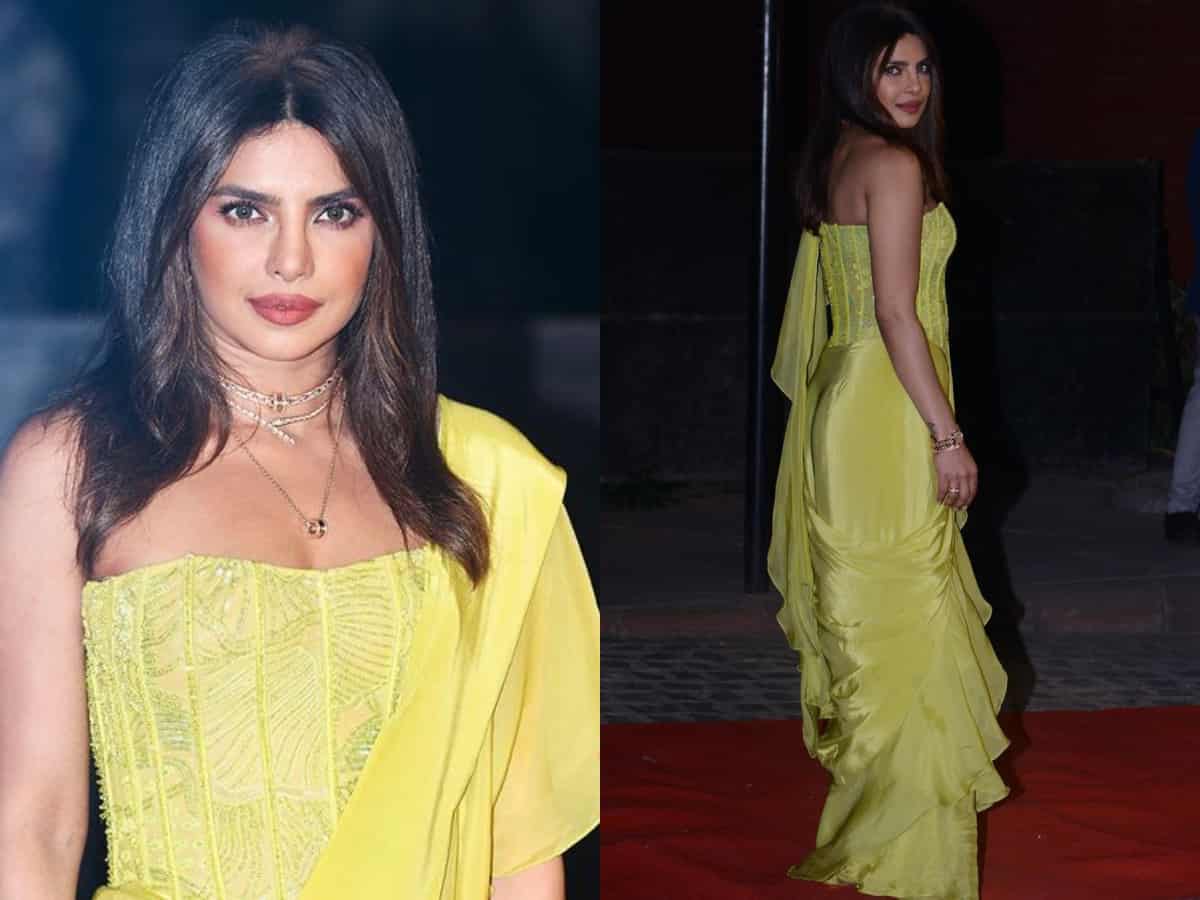 Priyanka Chopra makes rare appearance in saree, see her outfit's price