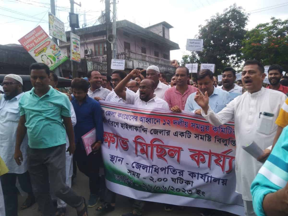 protest in Assam