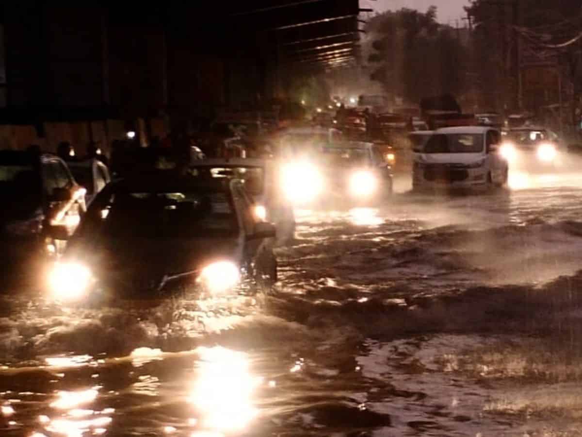 Citizens irked after waterlogging plagues Hyderabad's Nanakaramguda