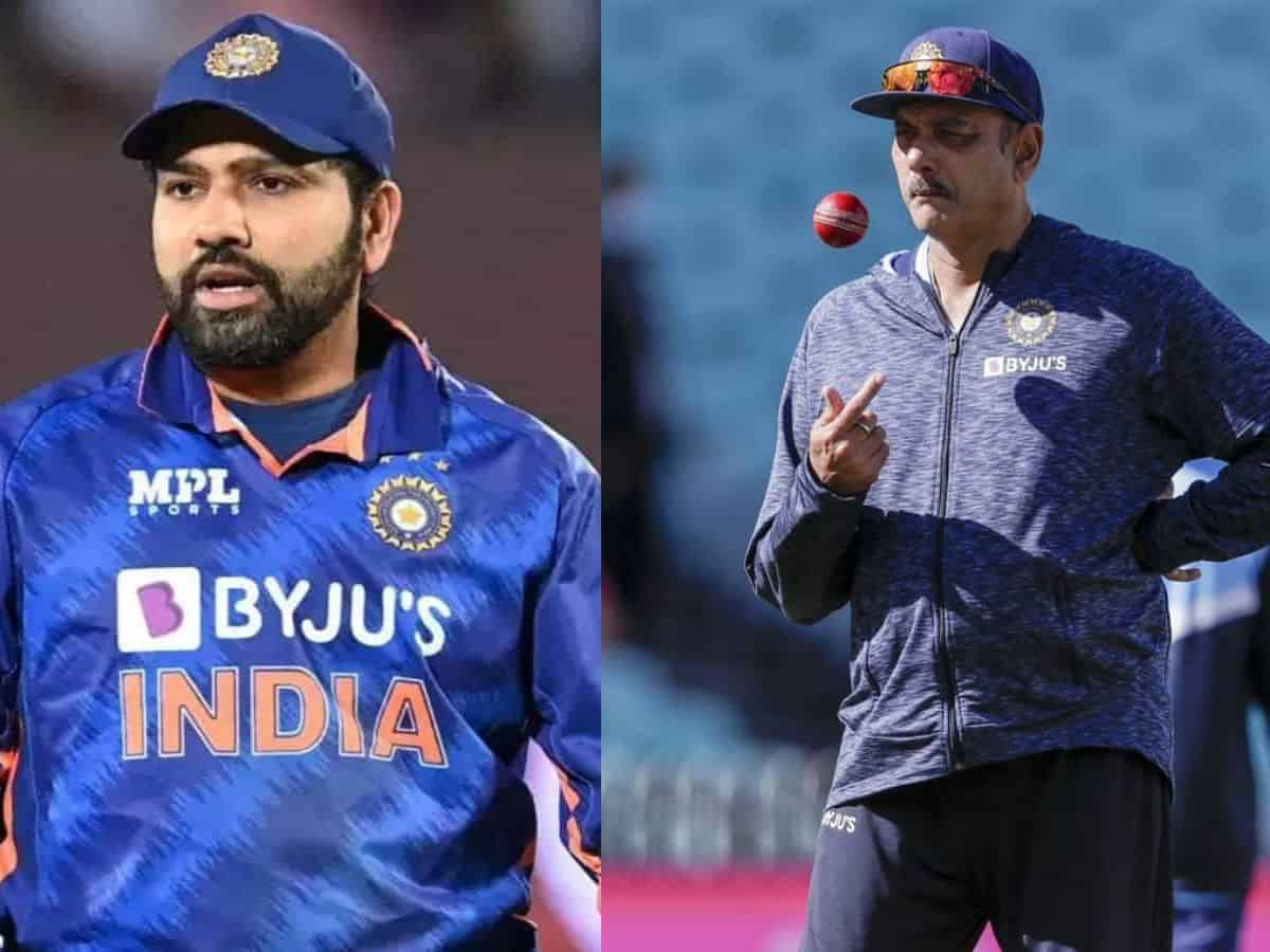 Rohit Sharma and Ravi Shastri (1)