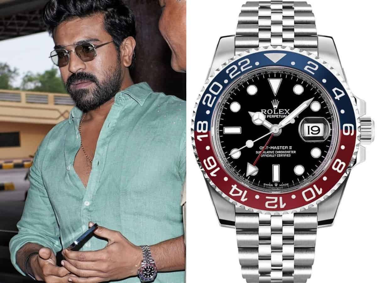 Ram Charan's pricey Rolex watch grabs eyeballs at Hyd airport