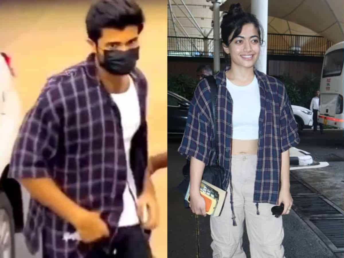 Rashmika Mandanna Sparks Rumours Wearing Same Shirt as Vijay